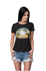 Boo, casper - Printed Tees for Women's -designed for Halloween