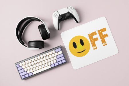 Mood off Emoji- Emoji Printed Mousepad For Emoji Lovers