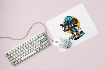 Savage cap - Printed animated creature Mousepads