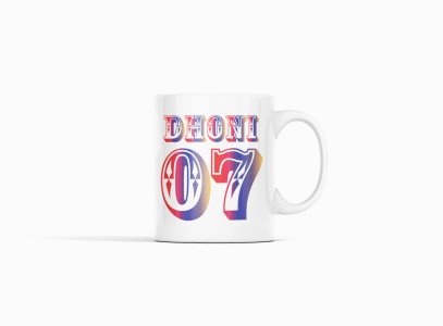 Dhoni, 07 - IPL designed Mugs for Cricket lovers