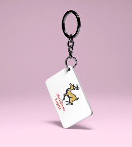 Hustling Reindeer: Funniest Designer Key Chain ByPerfect Gift For Kids