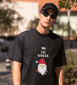 Gentleman Santa T-shirt: Best Gift For Secret Santa(Black) Perfect Gift For Boys Girls