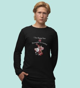 Christmas Bells, Santa's Arrival: BestFull Sleeve T-shirt For Boys Girls,Black Best Gift for Secret Santa