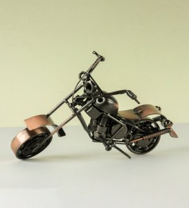 Amazing Unique Stainless Steel Cruiser Crafted Bike, Best For Gifting And Unique Showpiece