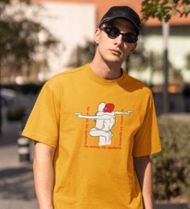 Te Amo Te Quiero: (yellow) T-Shirt For Singles