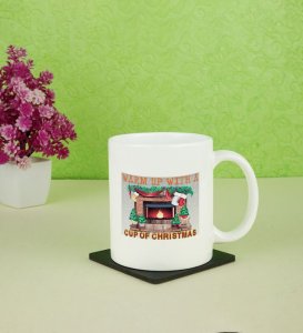 Feel the Christmas Warmth in Every Sip Printed Coffee Mugs