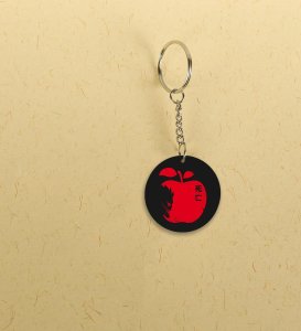 Ryuk and His Apple Addiction Anime Printed Round Keychains Pack of 2