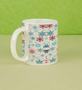 Winter Snowflakes and Frosty Magic Full Printed Coffee Mug