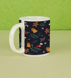 Celebrate the Season with Festive Christmas Pattern Full Printed Coffee Mug