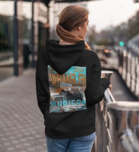 Unstoppable Off-Road Power 4x4 Adventure Vehicle Printed Black Hoodie for Women