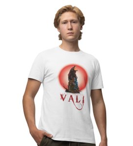 Fury's Fire: Strike of the Vengeful Warrior Graphic Printed White T-Shirt for Men